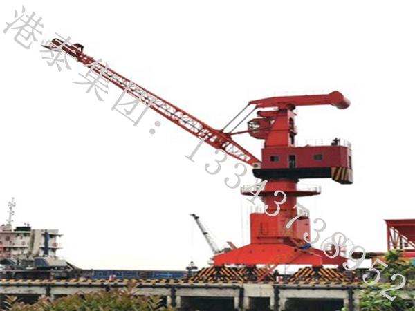 浙江舟山单臂架门座式起重机公司门座吊机工作幅度大、速度快